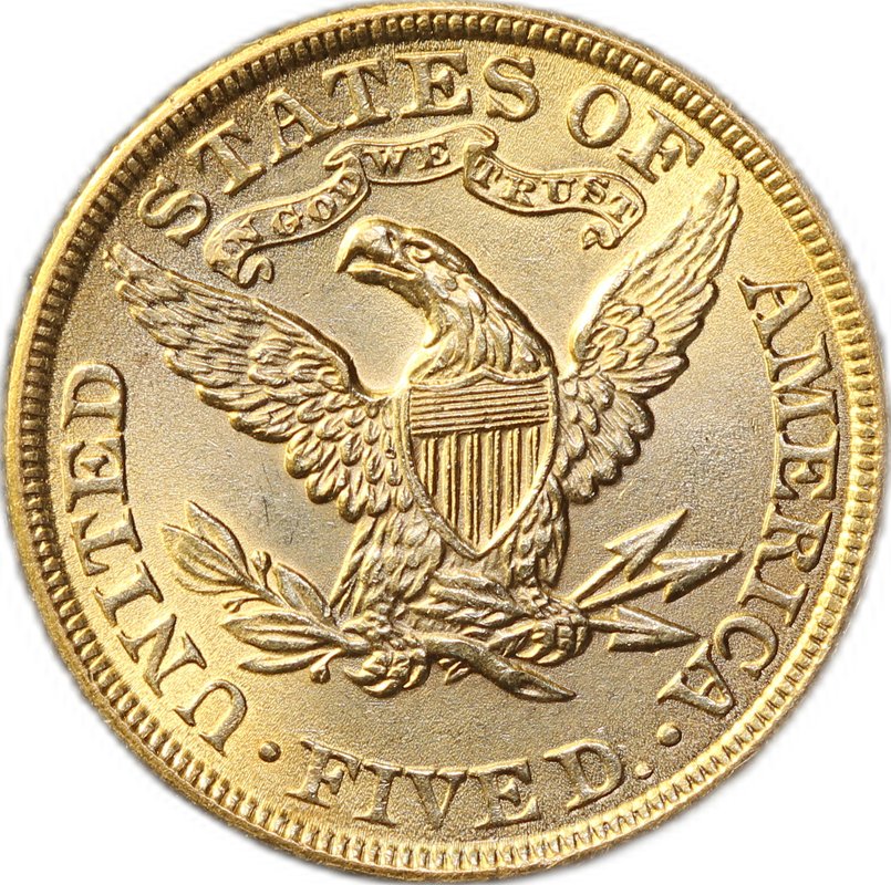 Монета 5 долларов 1899 США