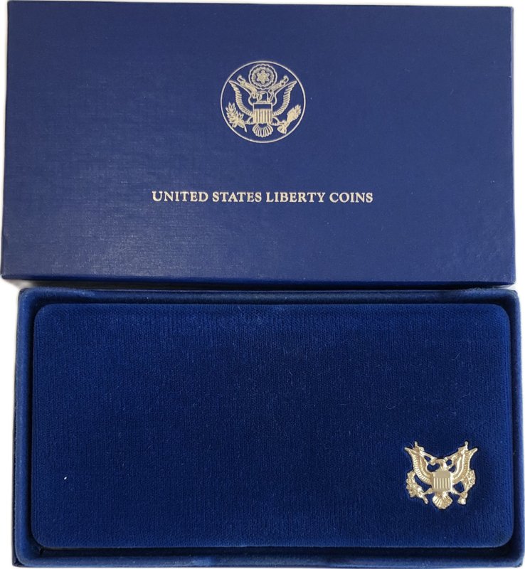 Набор монет 1 доллар, 50 центов 1986 100 лет статуе Свободы США