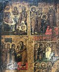Икона Воскресение Христово с двунадесятыми праздниками 31х26,5 см
