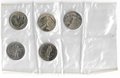 Набор полированных монет 1 рубль 1965, 1967, 1970, 1975, 1977 "Первые пять" староделы в оригинальной запайке.