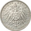 Монета 3 марки 1914 J Гамбург Германия