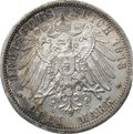 Монета 3 марки 1913 A 25 лет правления Вильгельма II Пруссия Германия