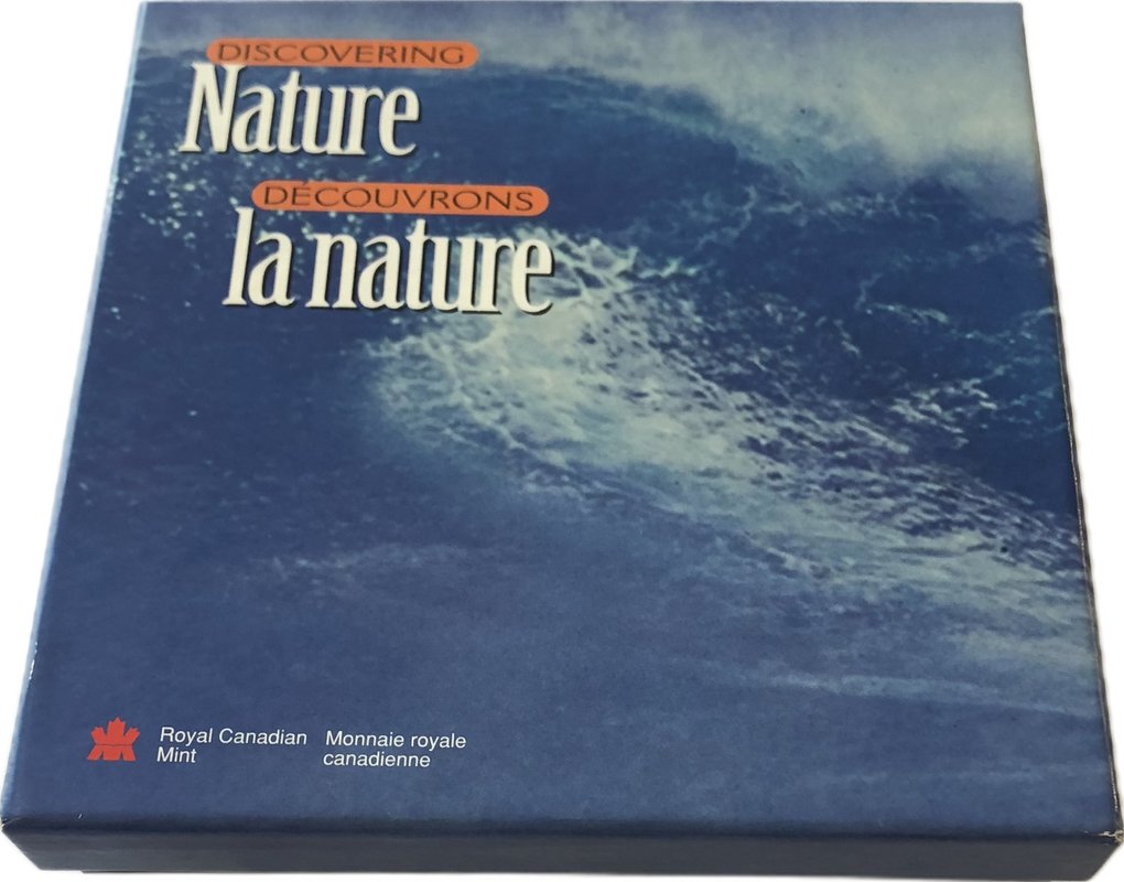 Набор 50 центов 1998 Гиганты океана Киты Канада 4 монеты