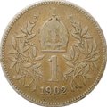 Монета 1 крона 1902 Австрия