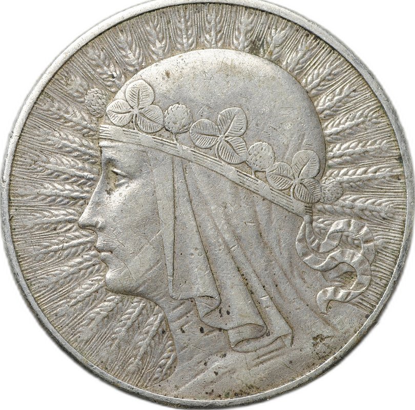 Монета 10 злотых 1932 Ядвига Польша