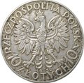 Монета 10 злотых 1932 Ядвига Польша