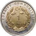 Монета 1 лира 2010 Кошка Красная книга Турция