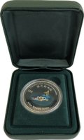 Монета 50 центов 2003 Дикая природа Азии - Тайваньский пресноводный лосось Острова Кука