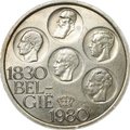 Монета 500 франков 1980 150 лет независимости BELGIË Бельгия