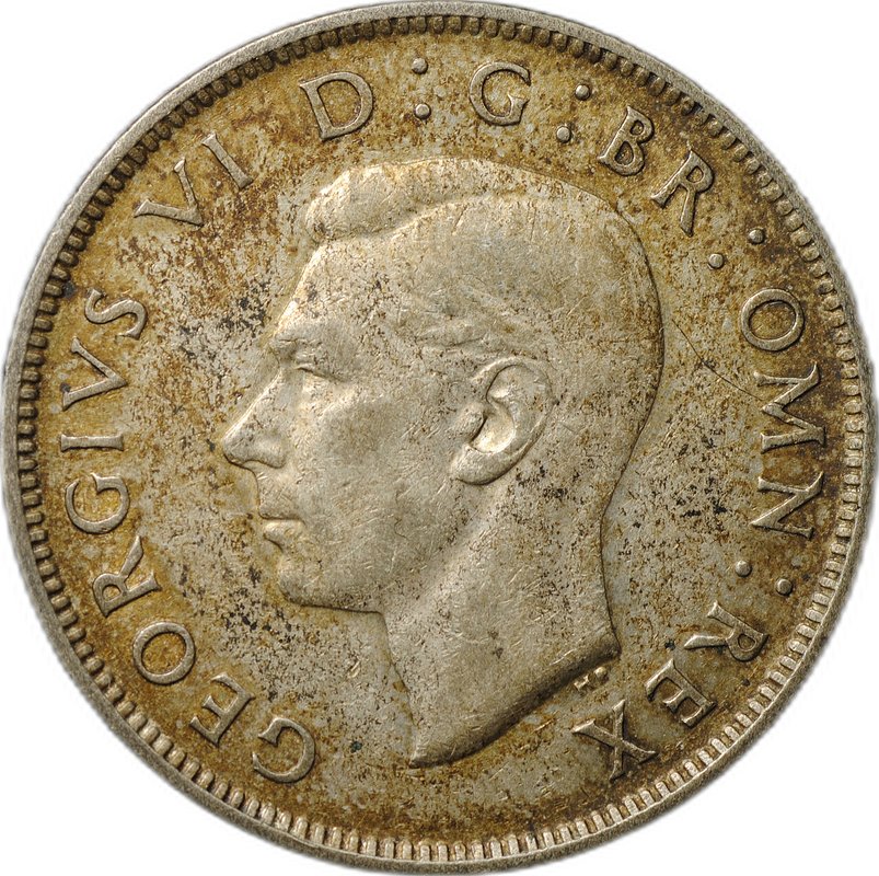 Монета 2 шиллинга (флорин) 1945 Великобритания