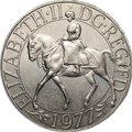 Монета 25 пенсов 1977 25 лет правлению Королевы Елизаветы II Великобритания