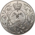 Монета 25 пенсов 1977 25 лет правлению Королевы Елизаветы II Великобритания