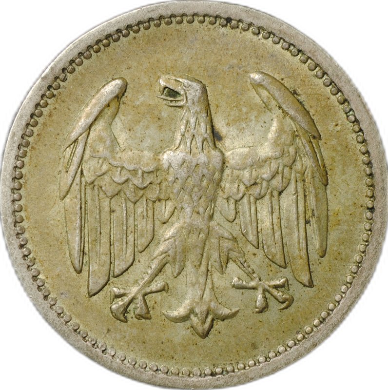 Монета 1 марка 1924 A Германия