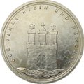 Монета 10 марок 1989 J 800 лет Гамбургскому порту Германия ФРГ