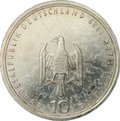 Монета 10 марок 1989 J 800 лет Гамбургскому порту Германия ФРГ