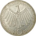 Монета 10 марок 1972 J Олимпиада Мюнхен Эмблема "In München" Германия ФРГ