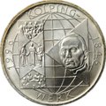 Монета 10 марок 1996 A 150 лет первой католической ассоциации ремесленников А. Колпинга Германия