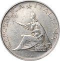 Монета 500 лир 1961 R 100 лет со дня объединения Италия