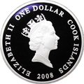 Монета 1 доллар 2008 Самолеты Антонова - 2 Colt Острова Кука