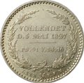 Монета 1/6 талера 1827 S Смерть Короля Фридриха Августа I Саксония