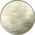 Монета 10 марок 1971 Чемпионат Европы по легкой атлетике Финляндия
