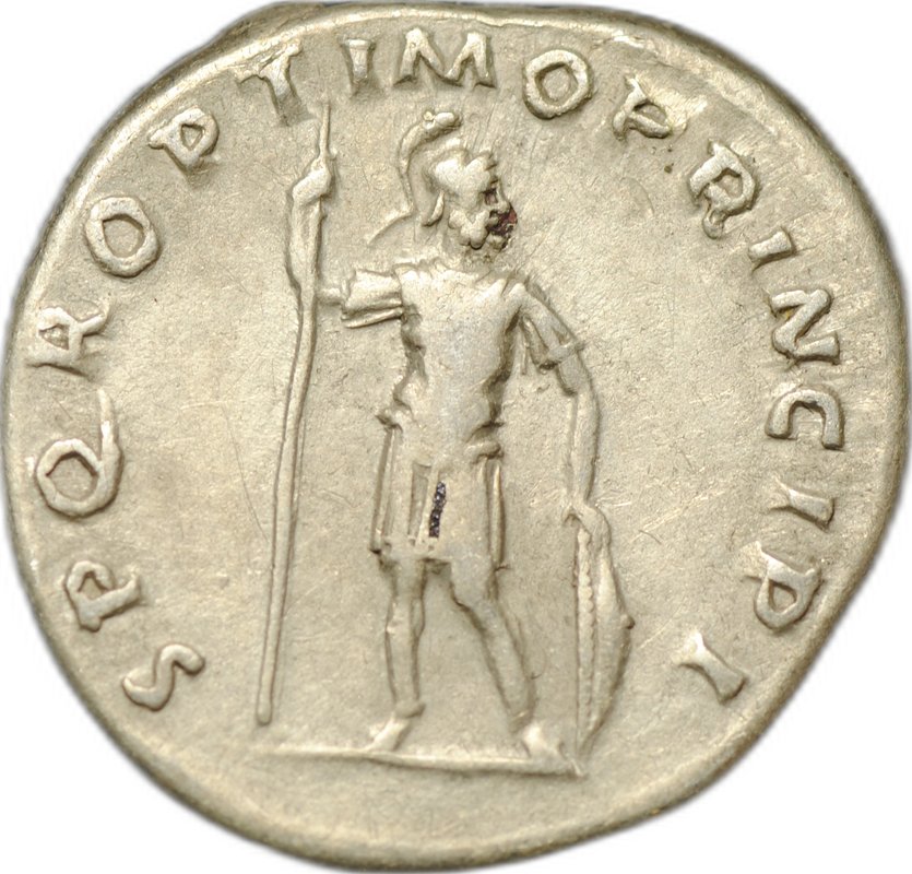 Монета Денарий 103-104 Траян (98-117) Марс Римская Империя