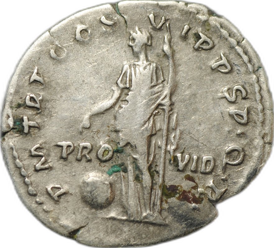 Монета Денарий 116 Траян (98-117) Провиденция PRO VID Римская Империя