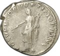 Монета Денарий 111 Траян (98-117) Пакс Римская Империя