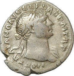 фото для Монета Денарий 111 Траян (98-117) Пакс Римская Империя Аверс