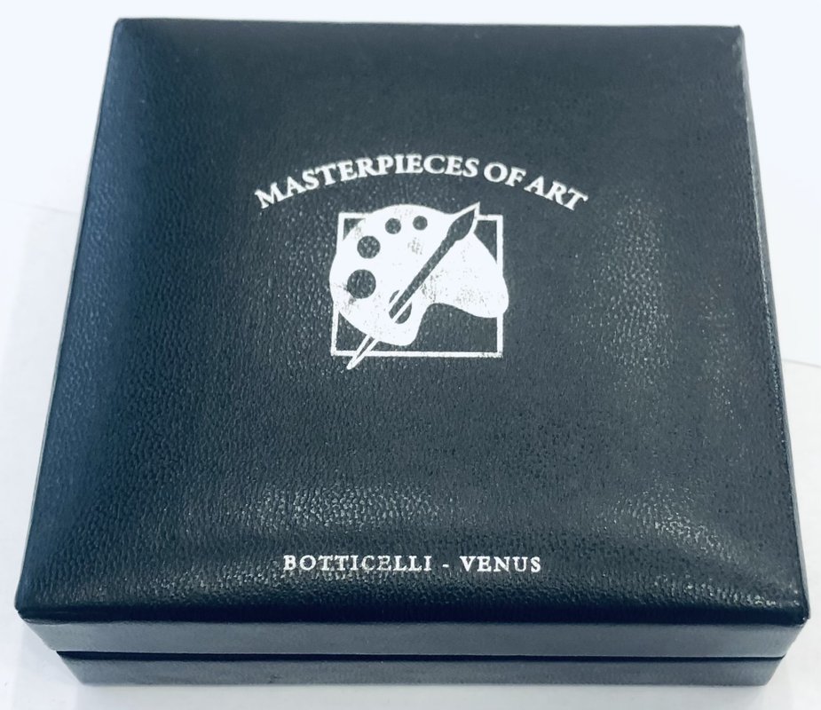 Монета 20 долларов 2008 Шедевры искусства Сандро Боттичелли Рождение Венеры Острова Кука