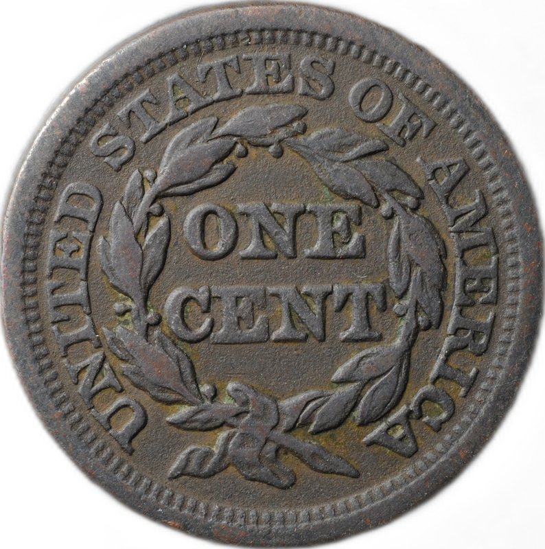 Монета 1 цент 1846 Liberty Head Cent США