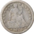 Монета 1/2 дайма 1853 Стрелки около даты США