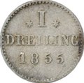 Монета 1 дрейлинг 1855 Гамбург