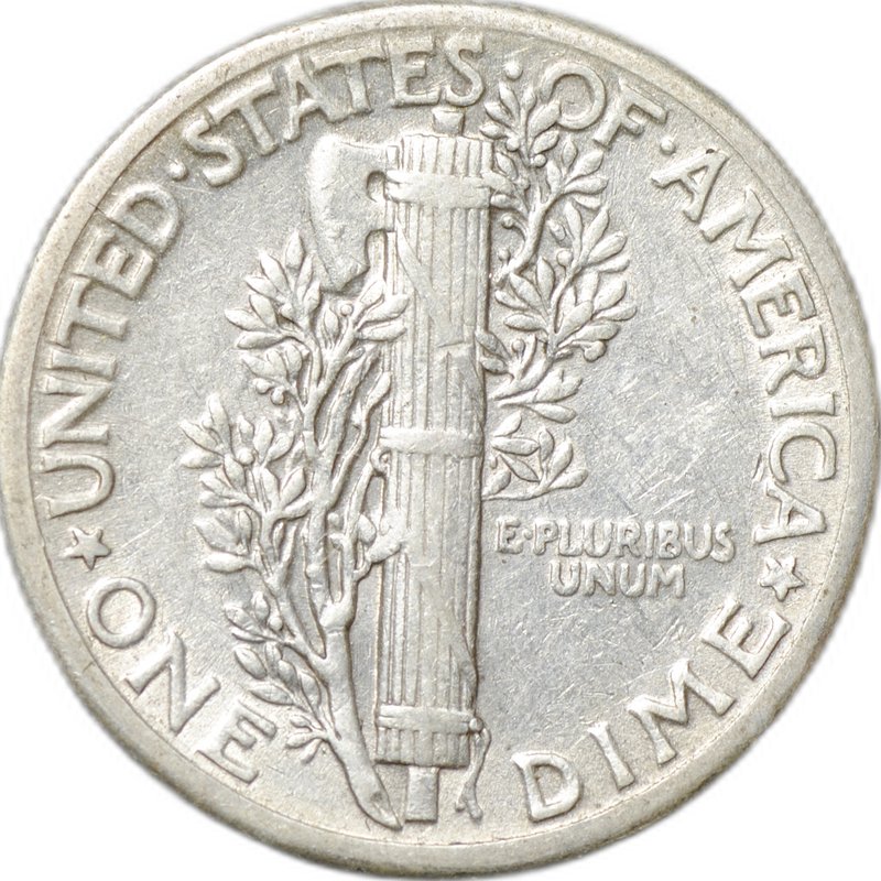 Монета 1 дайм 1935 Mercury Dime США