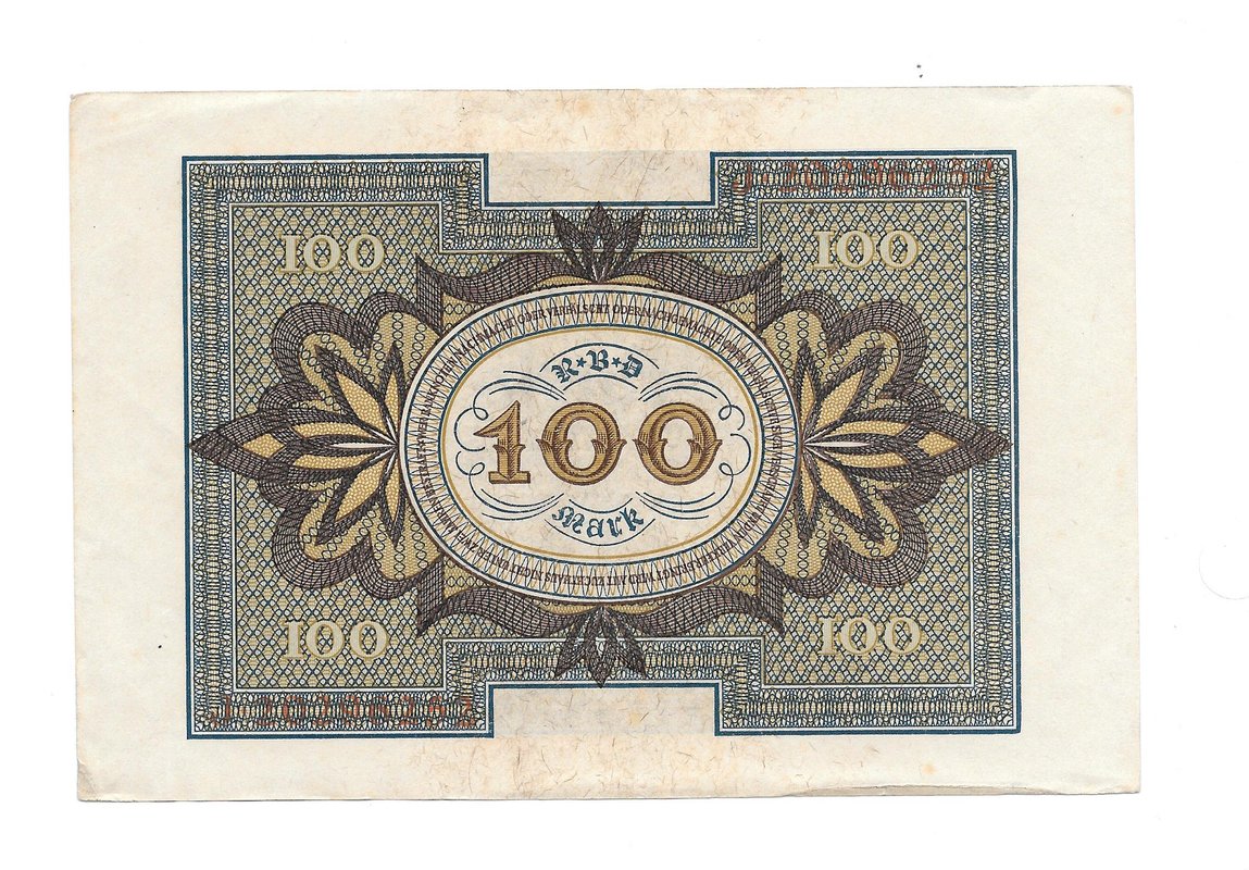 Банкнота 100 марок 1920 Германия Веймарская республика