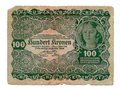Банкнота 100 крон 1922 Австрия