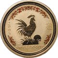 Монета 15 долларов 2005 Год петуха Лунар Австралия
