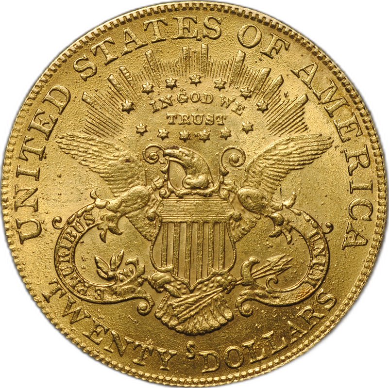 Монета 20 долларов 1882 S - Сан-Франциско США