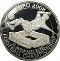 Монета 100 лир 2003 Чемпионат Европы по футболу 2008 года - Санкт-Якоб-парк Мальтийский орден