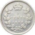 Монета 5 центов 1896 Канада