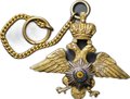Знак (жетон) для окончивших Николаевское кавалерийское училище золото 56 пробы