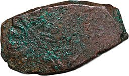 фото для Монета Грошевик (грош, 2 копейки) 1654-1655 Алексей Михайлович Медный бунт Псков Аверс