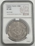 Монета 1 юань 1908 (34 год) Чжили Китай слаб CPRC XF 40