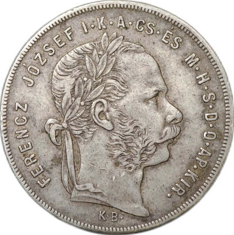 Монета 1 форинт 1879 Венгрия