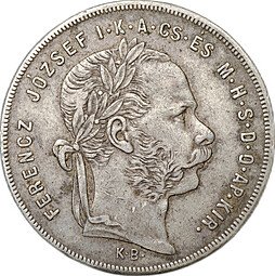 фото для Монета 1 форинт 1879 Венгрия Аверс