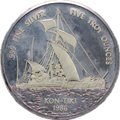 Монета 25 тала 1986 Кон-Тики Самоа