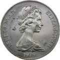 Монета 1 крона 1979 1000 лет Тинвальду - Ост-индский корабль Остров Мэн