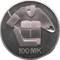Монета 100 марок 1991 Чемпионат мира по хоккею Финляндия