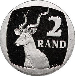 фото для Монета 2 ранда 1989 PROOF ЮАР Аверс