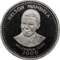 Монета 25 шиллингов 2000 Иконы тысячелетия - Нельсон Мандела Сомали